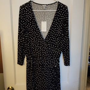 Faux wrap dress